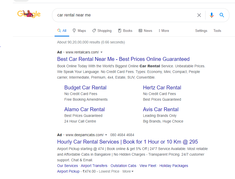 Google Search Advertising Rates Google Search Ads Advertise On